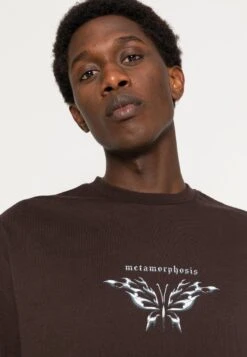 YOURTURN Unisex - T-Shirt Print -Dark Brown -Heren Kledings Winkel 02e4d60f13f94c1fafeeb82f0a656834
