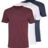Pier One 3 Pack - T-Shirt Basic - Mottled Bordeaux/White/Blue 2 Pier One 3 Pack - T-Shirt Basic - Mottled Bordeaux/White/Blue -Heren Kledings Winkel 1a1b68220b7042e3b86fe00c310634af