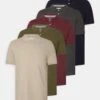 Pier One 5 Pack - Poloshirt - Bordeaux/Olive/Dark Grey -Heren Kledings Winkel 2dccb17fd9c548dba56d4284bed5110a