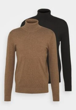 Pier One 2 Pack - Basic Turtleneck - Trui - Black/Mottled Brown -Heren Kledings Winkel 3122488e084f414d9b220d1f3fd8aecc