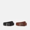 Pier One 2 Pack - Riem - Brown/Black -Heren Kledings Winkel 3460666fa3784f91aa1eb7fe7aadcc06