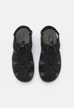 Pier One Leather - Outdoorsandalen - Black -Heren Kledings Winkel 348ad4d4a3a548d0b683ff94cec7b0e3