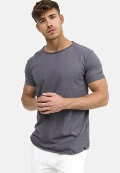 Indicode Jeans Wilbur - T-Shirt Print - Grau -Heren Kledings Winkel 3580f3fb105d466a887861d487cf24e0