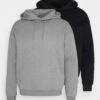 Pier One 2 Pack - Hoodie - Black/Mottled Grey -Heren Kledings Winkel 3c1e4615af394a0ca826633c656dfac4