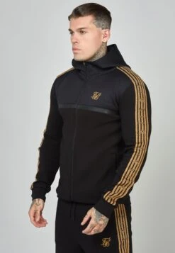 SikSilk Tape Zip Thru - Sweater Met Rits - Black