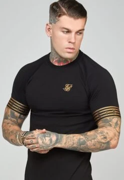 SikSilk Elastic Cuffed- T-Shirt Print - Black 11 SikSilk Elastic Cuffed- T-Shirt Print - Black -Heren Kledings Winkel 5f093d4ac0534cb889a13fb901fc3871