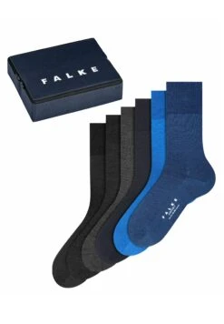 Falke Airport Traveller Bag 6-Pack Business & Casual - Sokken - Blue