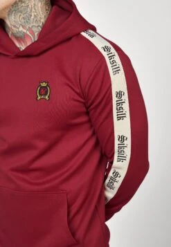SikSilk Hoodie With Gothic Side Tape - Longsleeve - Burgundy 13 SikSilk Hoodie With Gothic Side Tape - Longsleeve - Burgundy -Heren Kledings Winkel 63c25bf3aec84c3f905acf76ee576de2