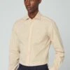 Hackett London Essential Bengal Stripe - Overhemd - White Yelow