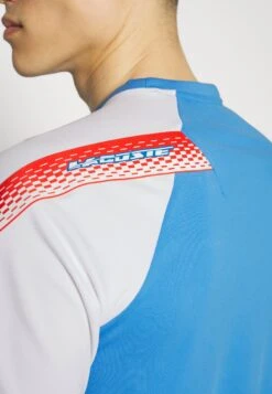 Lacoste Sport Tennis - Sport T-Shirt - Bleu/Blanc -Heren Kledings Winkel 6f567707c8694451b77b44daf9ccfe1b