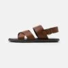 Pier One Unisex - Sandalen - Cognac -Heren Kledings Winkel 7eec6c27b8ac4834be9563e04dfa19d3