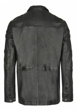 Bugatti Mit Abdeckleiste Und Stehkragen - Leren Jas - Schwarz -Heren Kledings Winkel 839e557a797f4bbcb577d3ab3b9d94f3