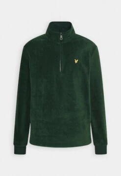 Lyle & Scott Quarter Zip - Fleece Trui - Dark Green -Heren Kledings Winkel 94531ede8c0b435fa96b522e0ae2eb79