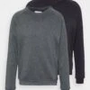 Pier One 2 Pack - Sweater - Black/Mottled Dark Grey 1 Pier One 2 Pack - Sweater - Black/Mottled Dark Grey -Heren Kledings Winkel aac32521ee404b7f82fed2b996d01930