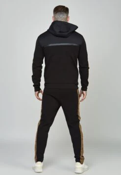SikSilk Tape Zip Thru - Sweater Met Rits - Black -Heren Kledings Winkel b0f42f4733d04e6aa3fca0c176a55804