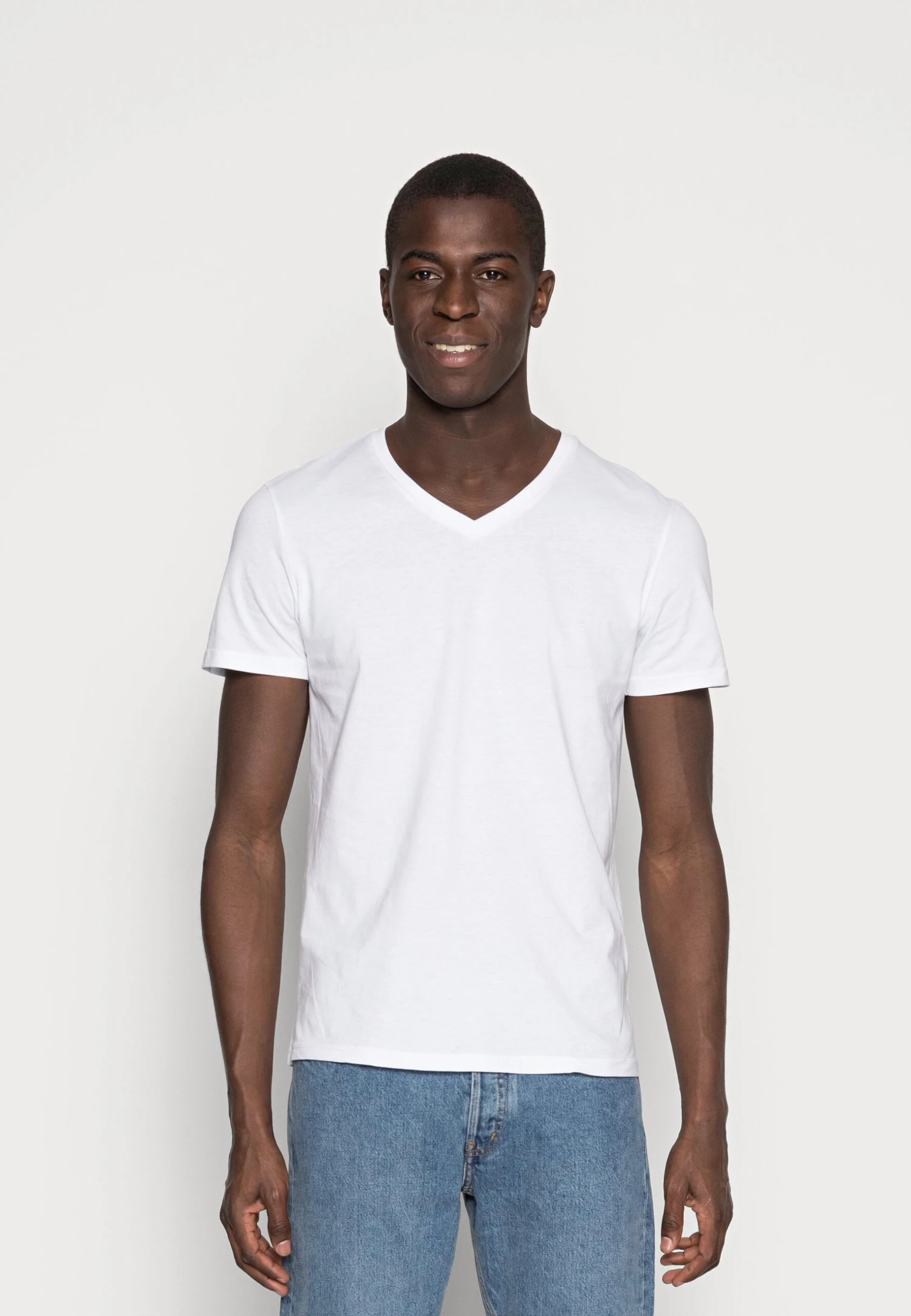 Pier One 5 Pack - T-Shirt Basic - White 4 Pier One 5 Pack - T-Shirt Basic - White - Afbeelding 2