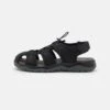 Pier One Leather - Outdoorsandalen - Black -Heren Kledings Winkel d8ea1f69a05246c6b6efa7fde8b22d3e