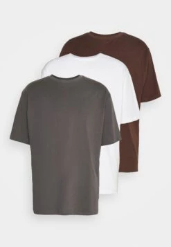 YOURTURN 3Pack Unisex - T-Shirt Basic - White/Dark Grey /Dark Brown 14 YOURTURN 3Pack Unisex - T-Shirt Basic - White/Dark Grey /Dark Brown -Heren Kledings Winkel e4b5771656f64562bba5125910df7882