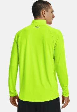 Under Armour Tech 1/2 Zip - Longsleeve - Lime Surge -Heren Kledings Winkel e7a2eb8fab4c40709d1ecbb09fcab60c