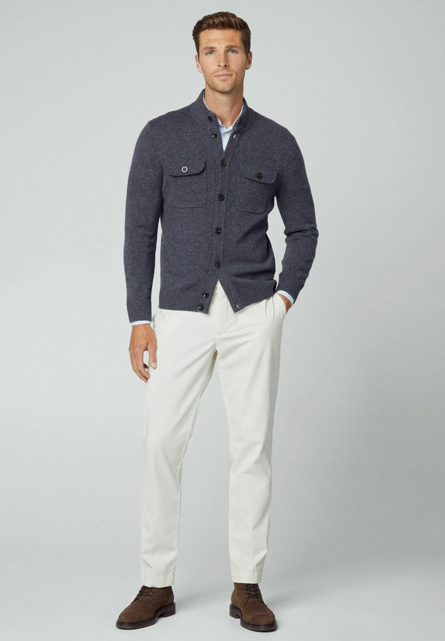 Hackett London Chest Pocket Fb - Vest - Charcoal Grey 4 Hackett London Chest Pocket Fb - Vest - Charcoal Grey - Afbeelding 2