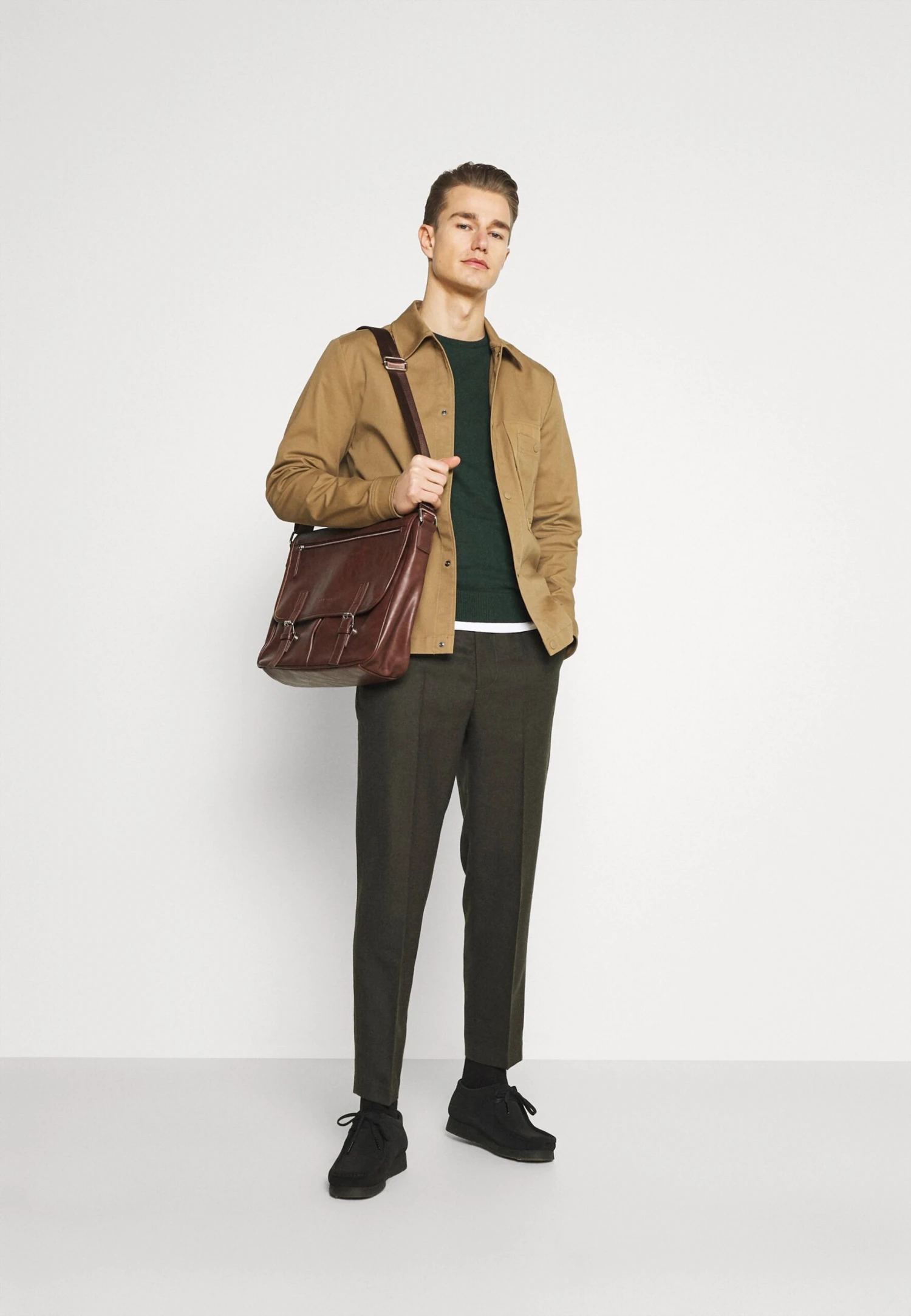 Pier One Basic Crewneck - Trui - Mottled Dark Green 4 Pier One Basic Crewneck - Trui - Mottled Dark Green - Afbeelding 2