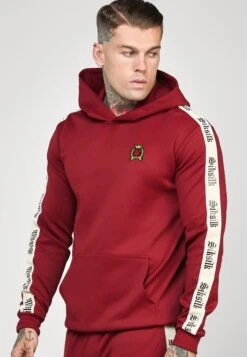 SikSilk Hoodie With Gothic Side Tape - Longsleeve - Burgundy 11 SikSilk Hoodie With Gothic Side Tape - Longsleeve - Burgundy -Heren Kledings Winkel ef15ace0df6e443ea1bfa68aae917aeb