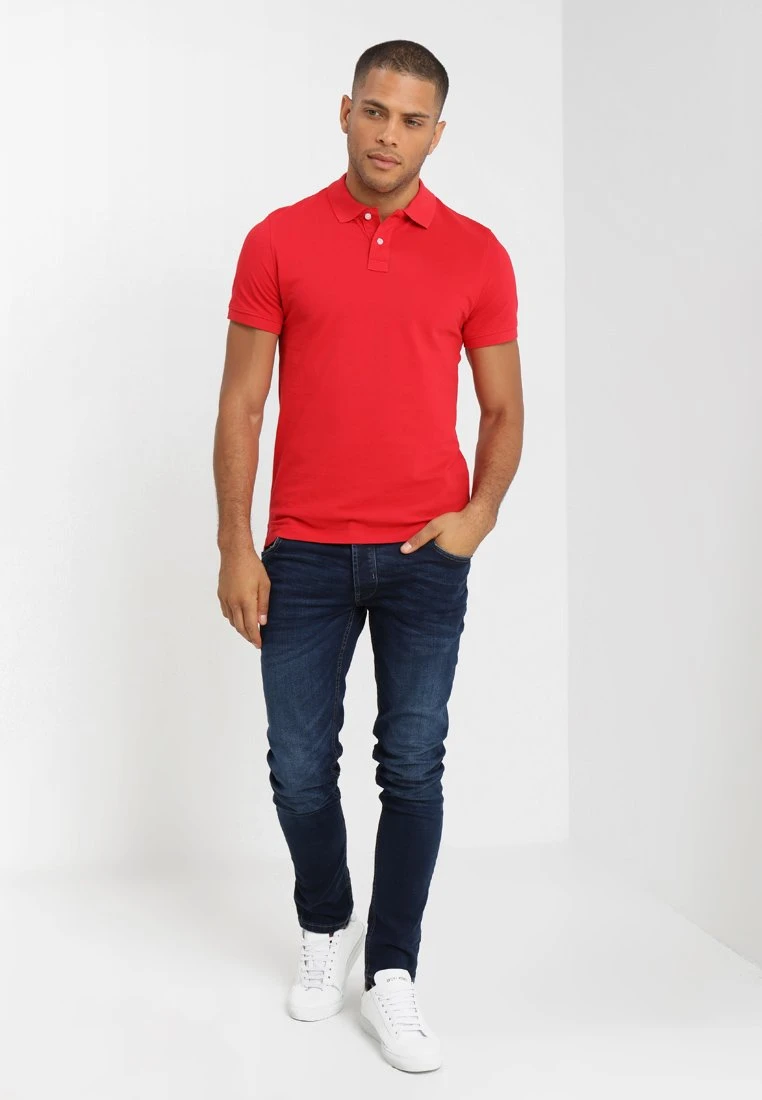 Pier One Basic - Poloshirt - Red 4 Pier One Basic - Poloshirt - Red - Afbeelding 2