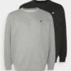 Pier One Plus Size 2 Pack - Sweater - Black/Mottled Grey -Heren Kledings Winkel f77ce5b70f724ed9bc6cfb5df2c735ab