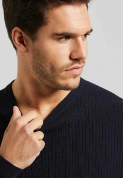 Bugatti Cotton - Trui - Marine -Heren Kledings Winkel f8464e391a60420d81495cb56ff49299