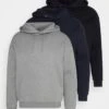 Pier One 3 Pack - Sweater - Dark Blue/Black/Mottled Grey -Heren Kledings Winkel ff17df88063f4783ac8f7548600524f6